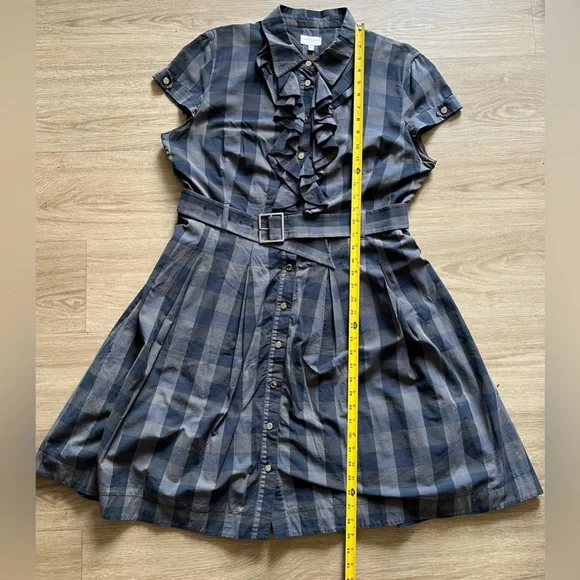 Vintage Karen Millen Plaid Dress with Belt - Picture 12 of 14